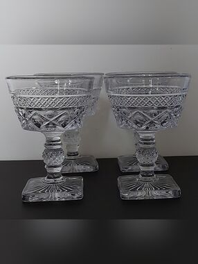Vintage Imperial Glass Cape Cod Champagne/Tall Sherbet Glasses – Pattern 1602